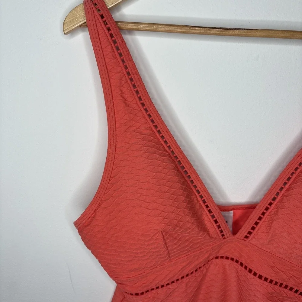 Sea Level Australia Womens Size US 12 One Piece Swimsuit Coral